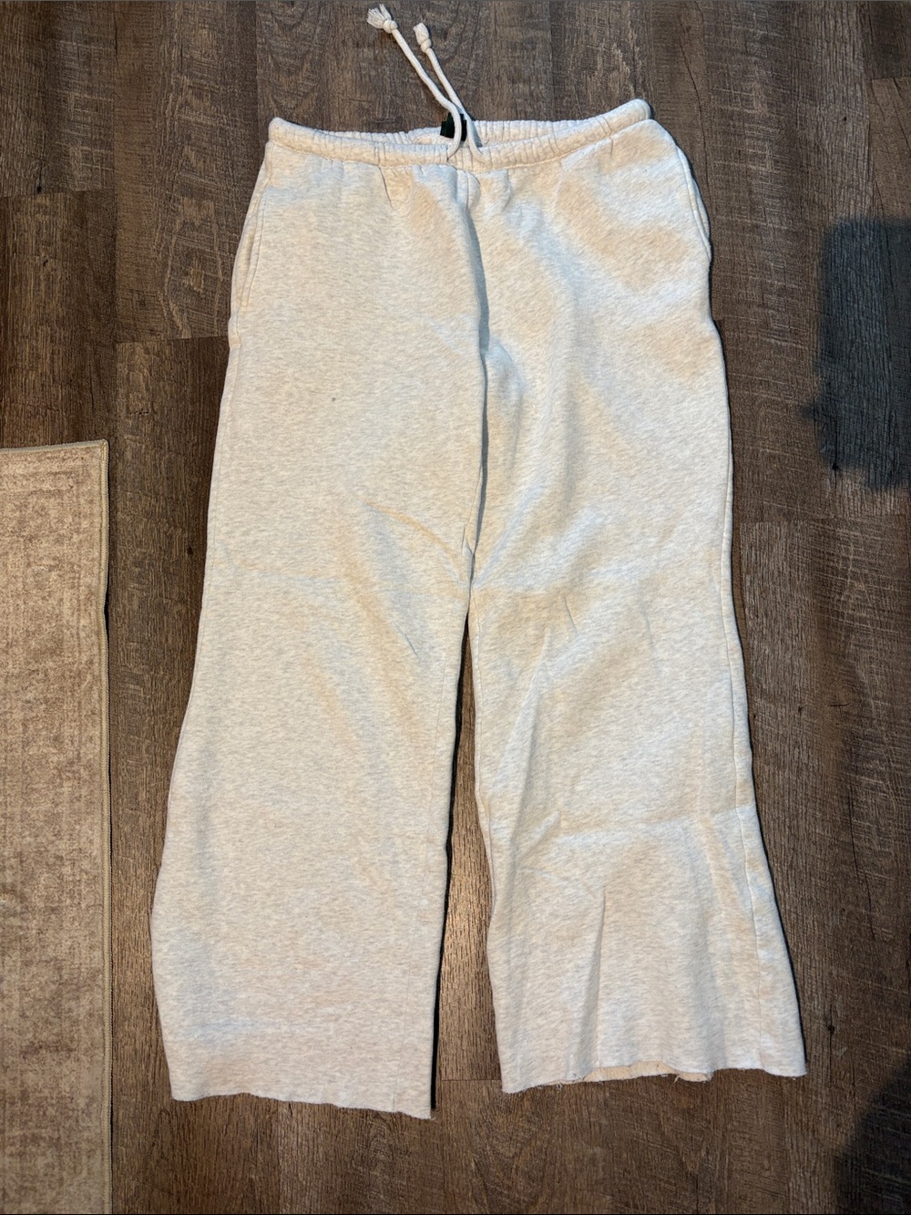 wild fable Light Heather Gray Wide-Leg Drawstring Sweatpants